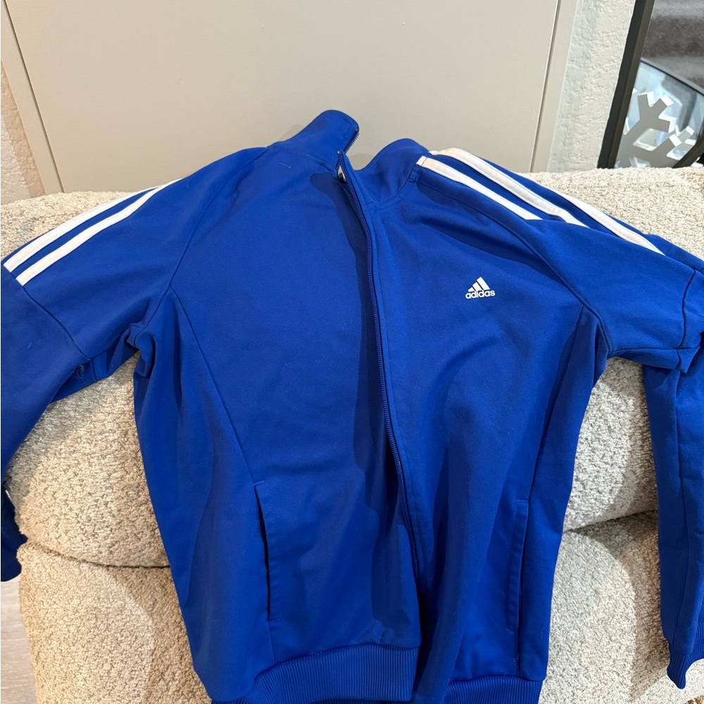 Adidas Royal Blue Zip-Up Jacket